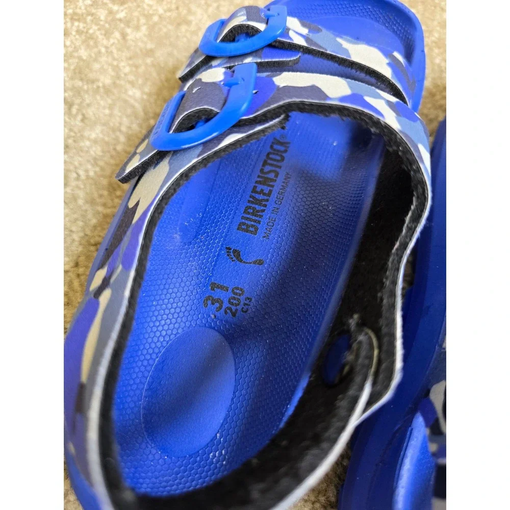 Birkenstock Mogami Sandal Camo Ultra Blue Kids Size 31EU 13US